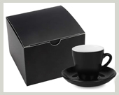 schwarze-Espressotassen-schachtel-box-Verpackung-schwarz-mit Untertasse